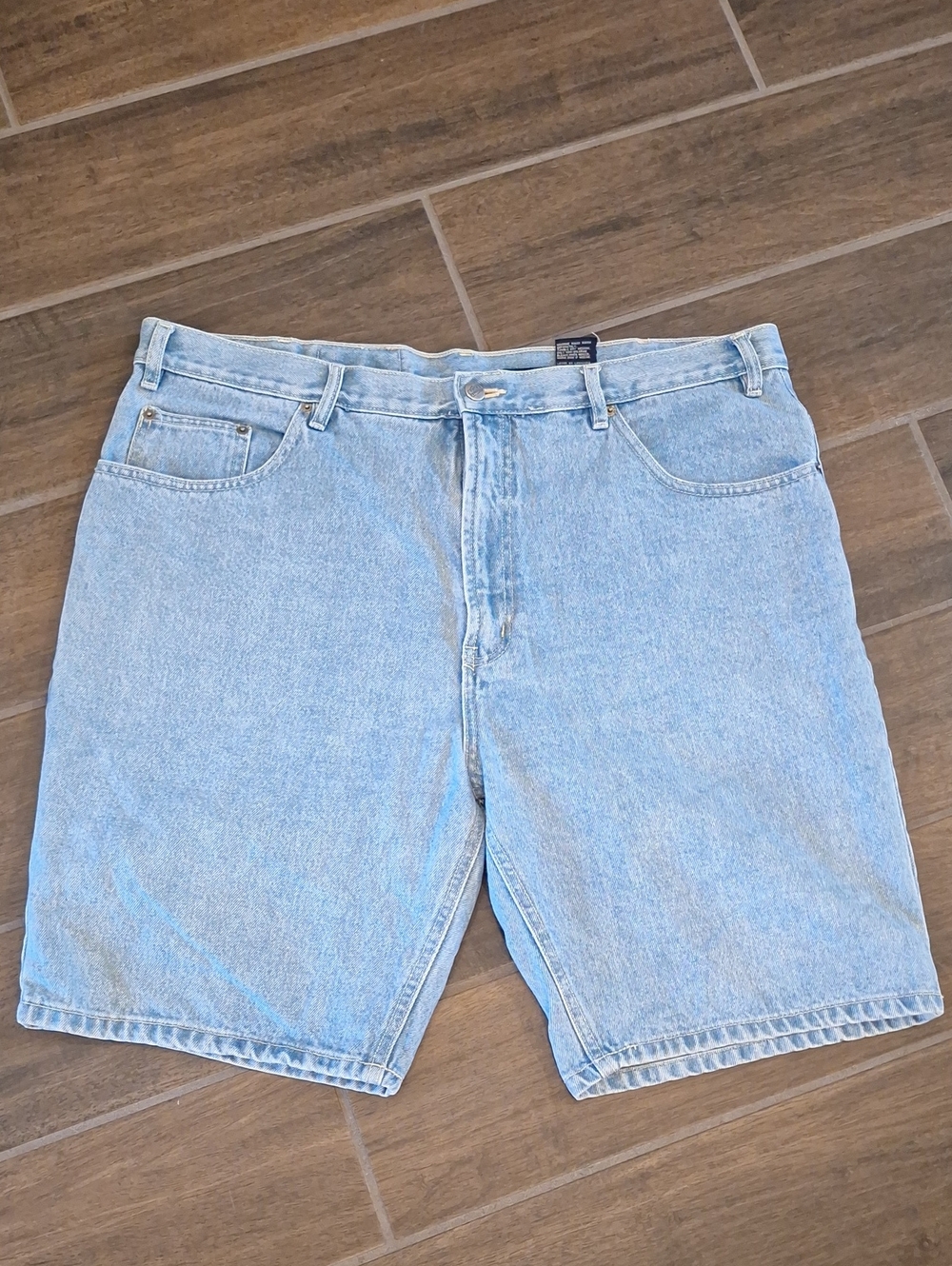 Vintage 90s Route 66 Light Blue 100% Cotton Denim Shorts Jorts Size 40